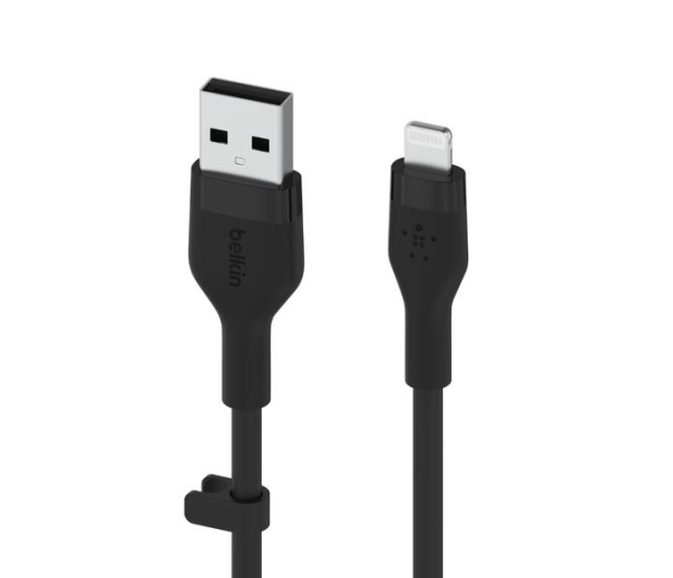 BELKIN USB-A - Lightning Silicone 1m Black CAA008BT1MBK - 731846 - zdjęcie 3